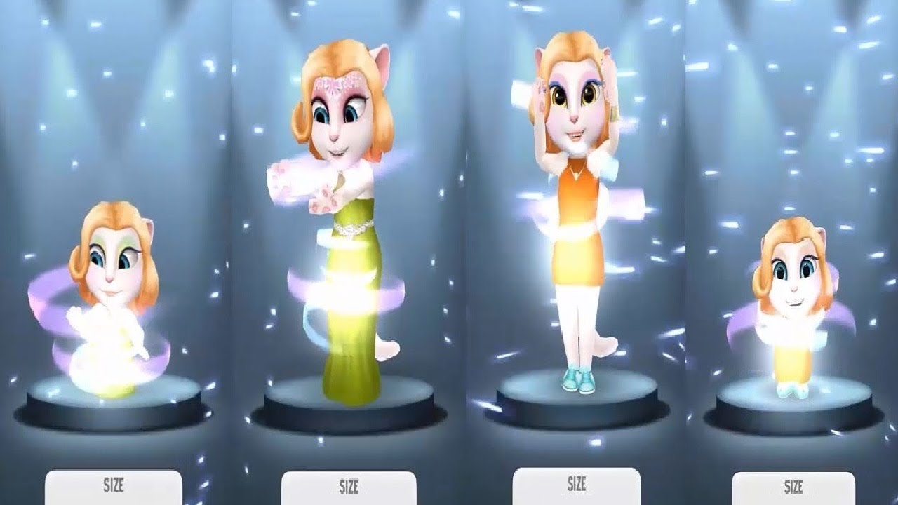 My Talking Angela Gameplay Level 560 VS Level 595 VS Level 605 VS Level 635