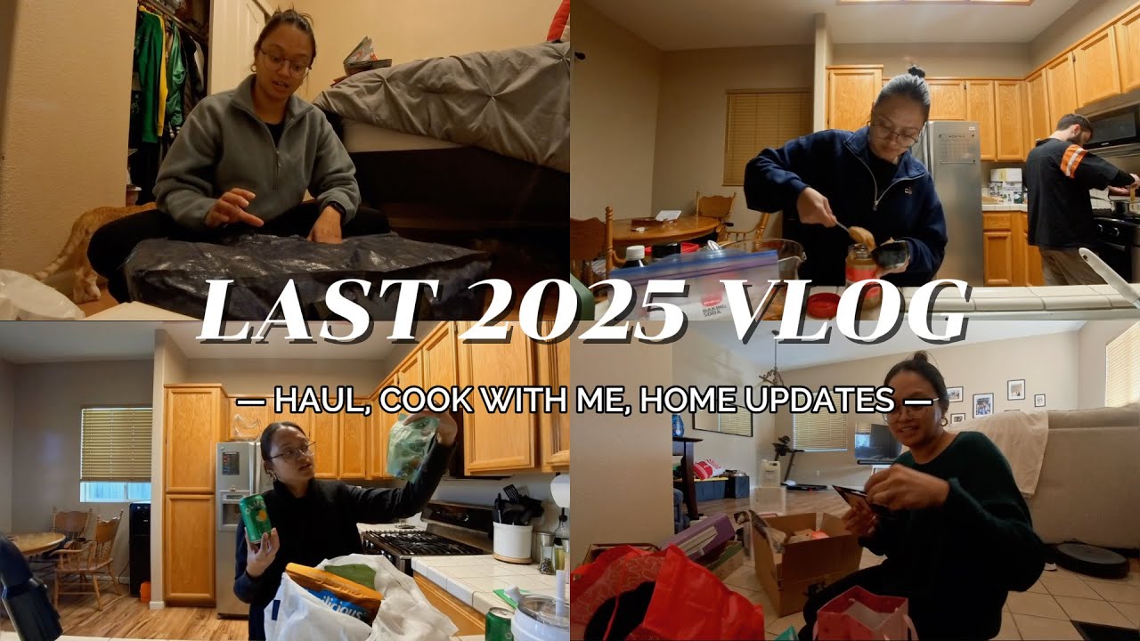 CHRISTMAS HAUL, TRYING VIRAL SWEET POTATO RECIPES, & HOME UPGRADES 
