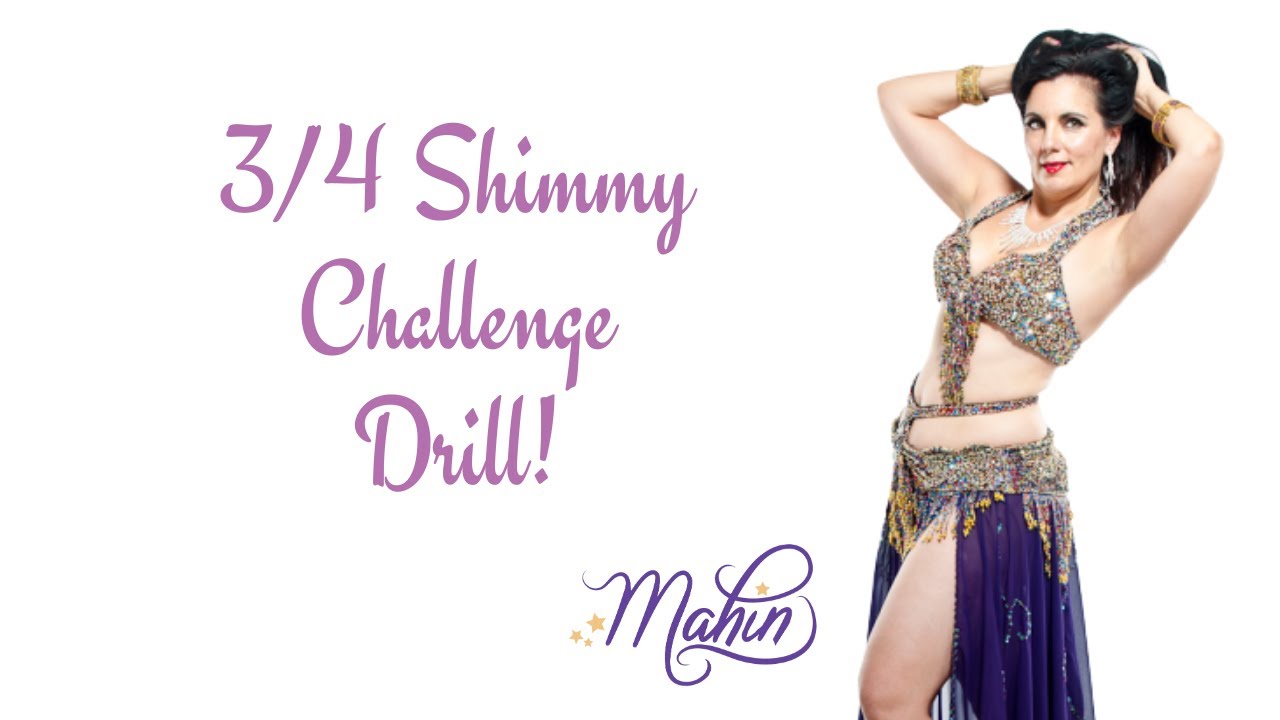 ⭐Belly Dance: 3/4 Hip Shimmy Drill Challenge! ⭐