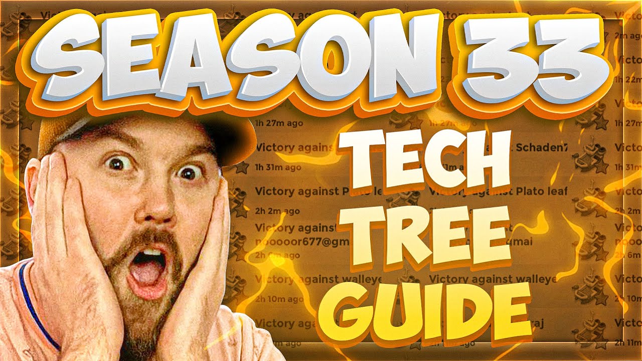 THE Season 33 Tech Tree Guide! ⭐// Boom Beach Warships