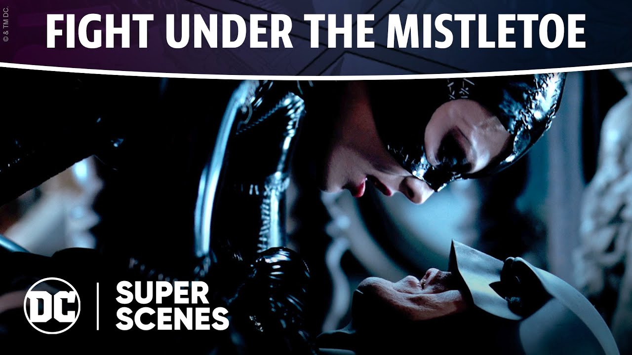 Batman Returns - Catwoman Under Mistletoe | Super Scenes | DC