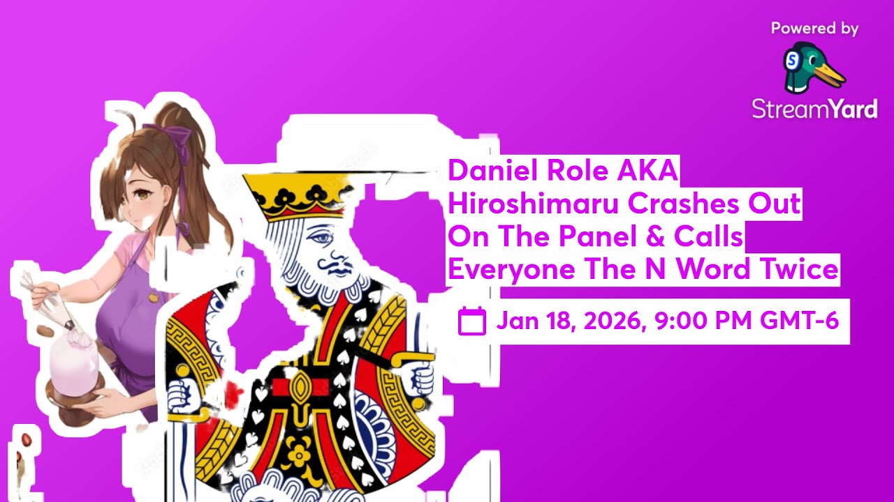 Daniel Rolfe AKA Hiroshimaru Crashes Out On The Panel & Calls Everyone The N Word Twice #Live Chat