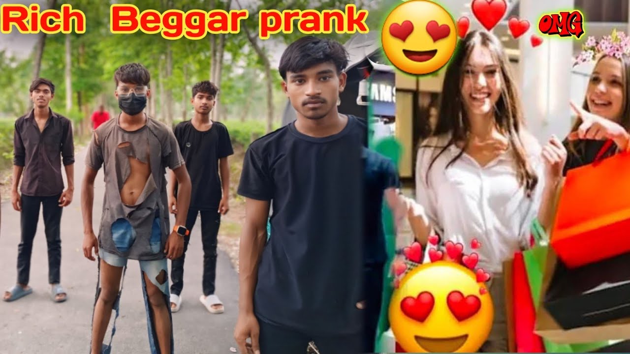 Rich Beggar prank 🤣|Cute Girl Reaction 😍| #Comedy