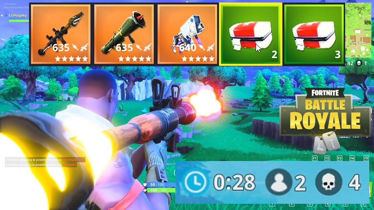 M&Oacute;J NAJLEPSZY MECZ W FORTNITE! HOGATY SOLO TPP - POTĘŻNE WYBUCHY 2.0