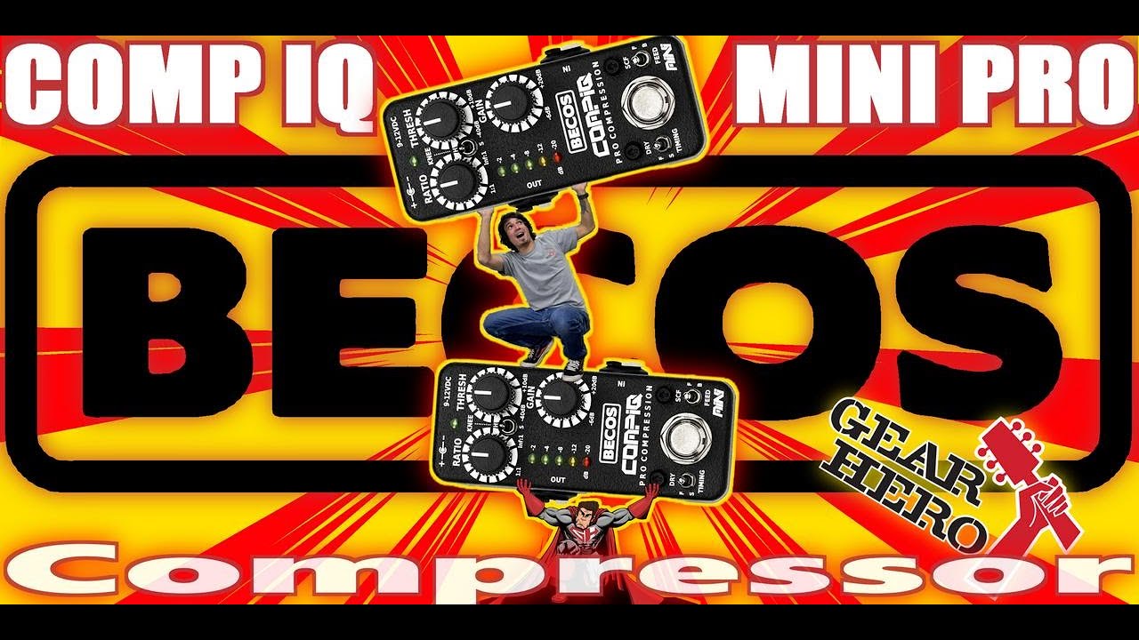 TINIEST STUDIO GRADE COMPRESSOR! Becos FX CompIQ Mini Pro (Gear Hero Exclusive Color)