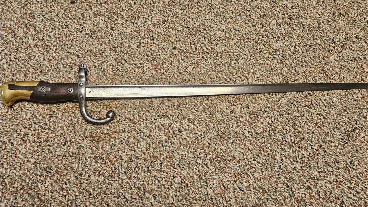 Bagnet szpadowy(Epee)Gras model 1874 - Historia bagnetow cz.3
