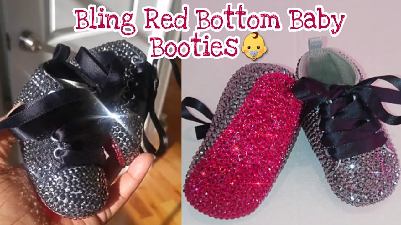 BLING RED BOTTOM BABY BOOTIES!
