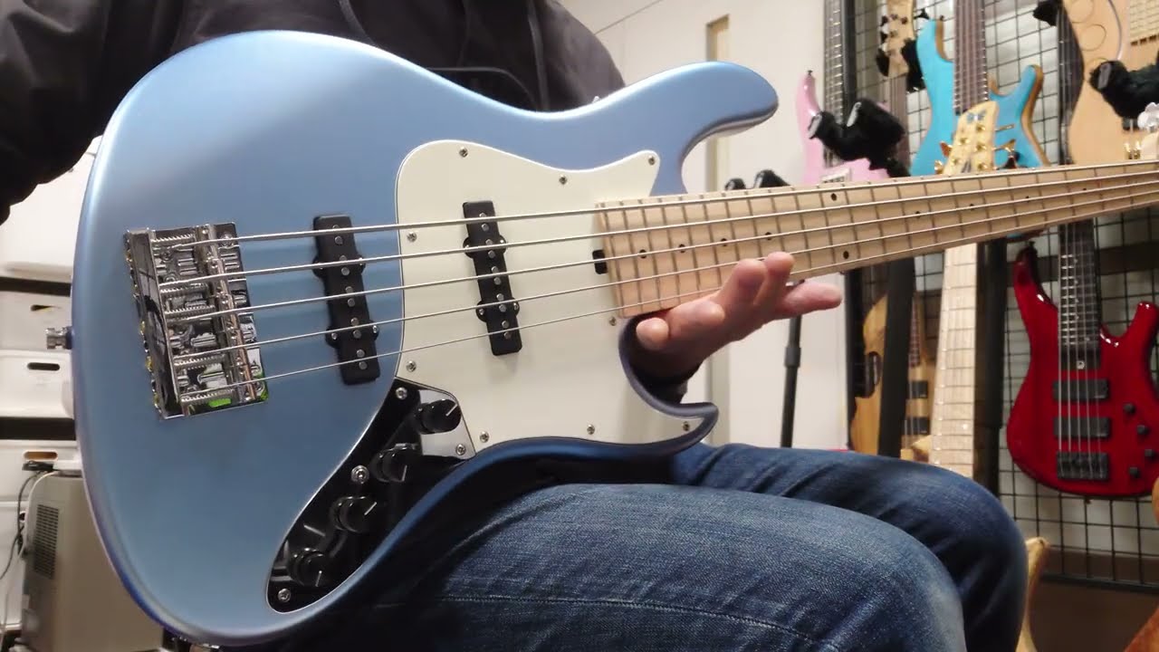 Sadowsky MetroLine 22-Fret Will Lee, Swamp Ash Body 5-String - Solid Ice Blue Metallic  DEMO