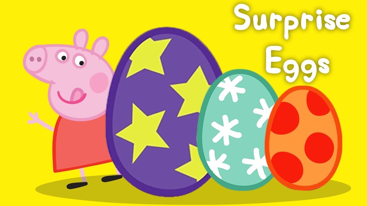 Peppa Pig - Surprise Eggs - Learn Colours - Learning with Peppa Pig