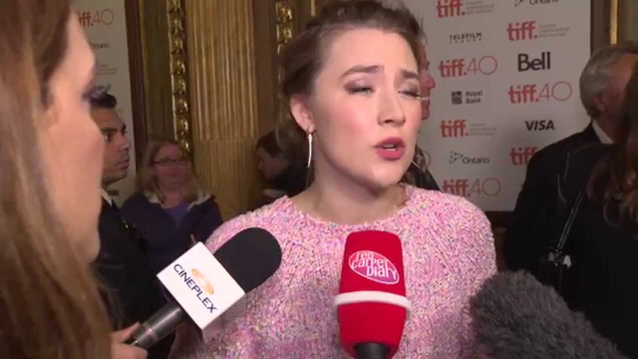 BROOKLYN stars Saoirse Ronan, Domhnall Gleeson, Jim Broadbent, and Julie Walters at TIFF 2015