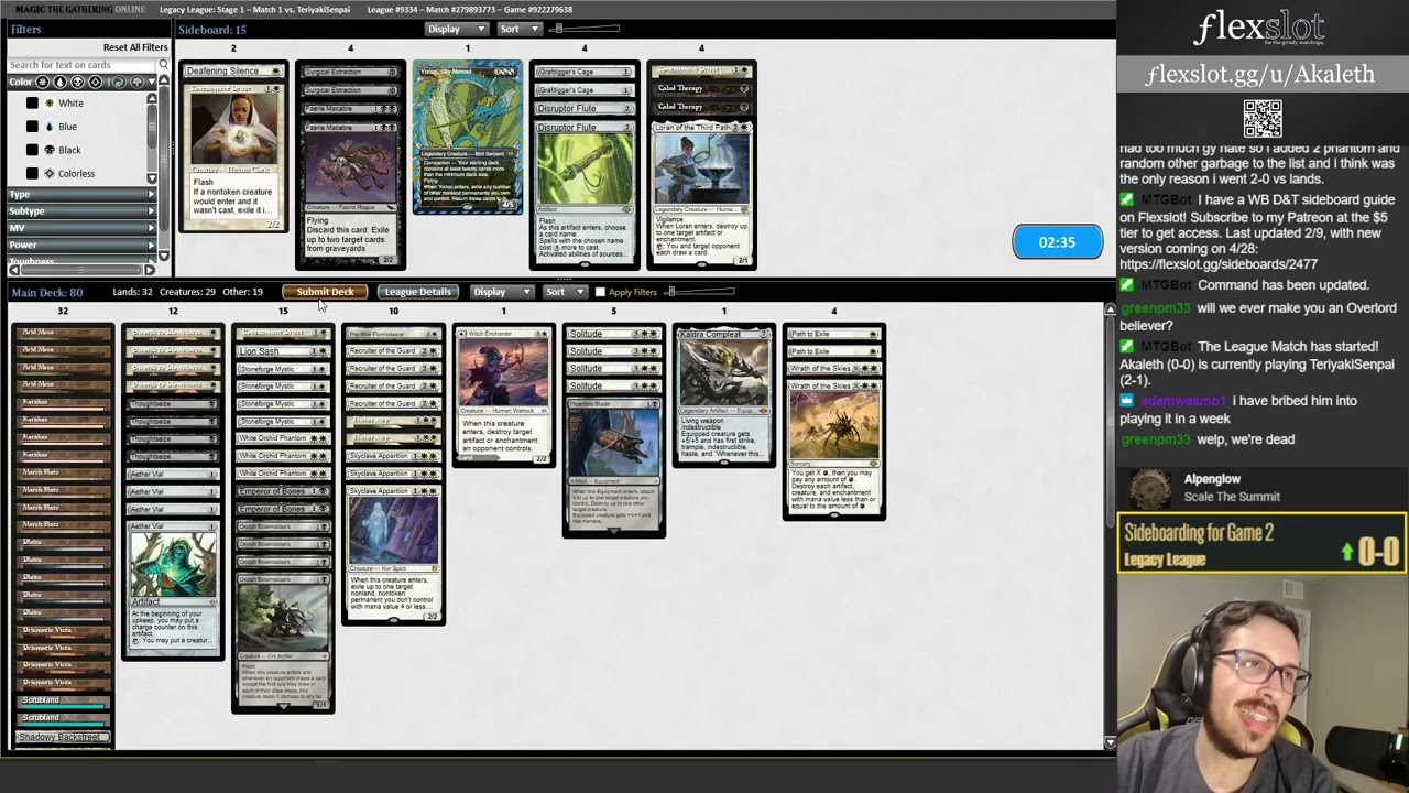 [MTG LEGACY] WB D&T TROPHY with White Orchid Phantom once again! [Stream 7/10/25]