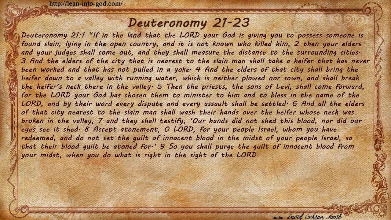 Deuteronomy 21-23