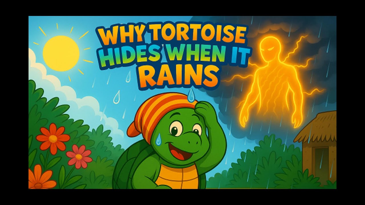 Why the Tortoise Hides Its Head When It Rains – An African Folktale about Pride and Consequences