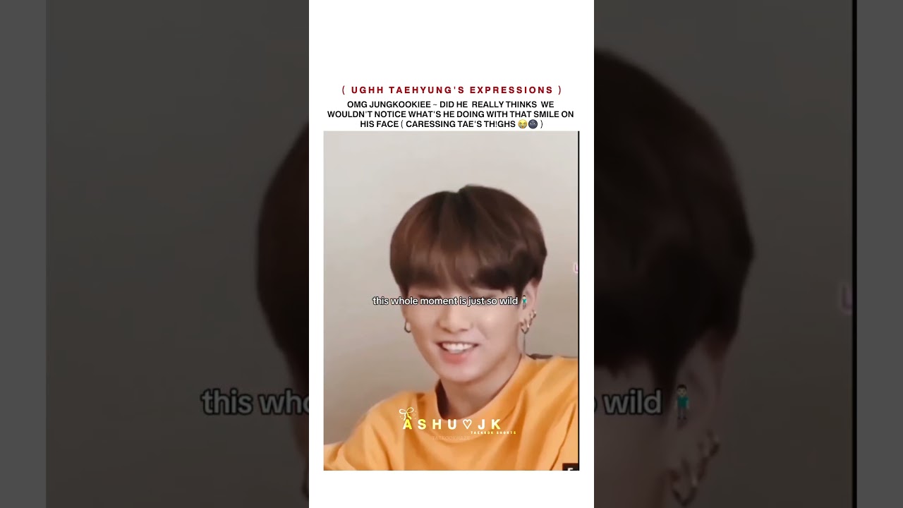 This whole moment is just so wi!d 🙈🌚⁉️ #taekook #shortvideo