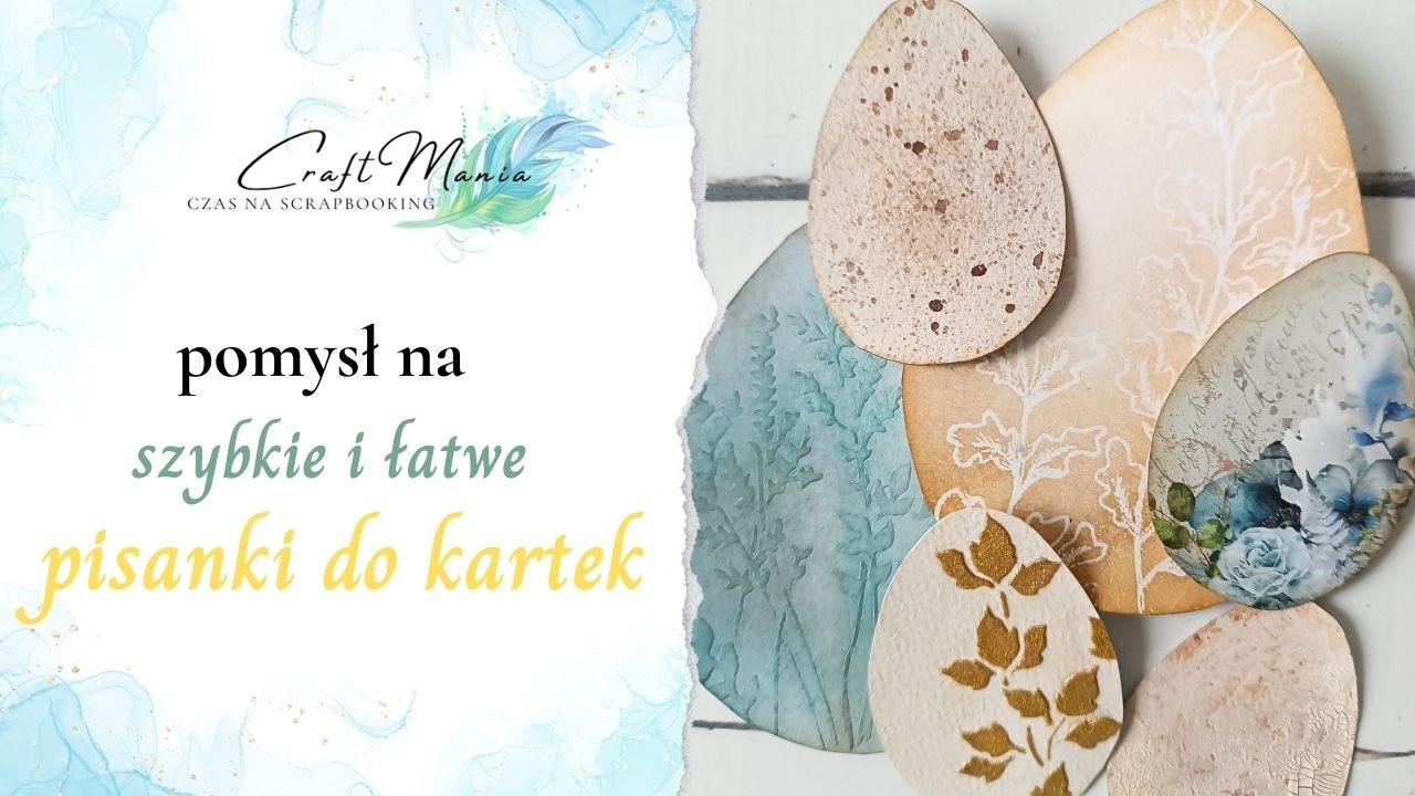 8 prostych pomysłów na papierowe pisanki do kartek wielkanocnych. Scrapbooking, mixedmedia.