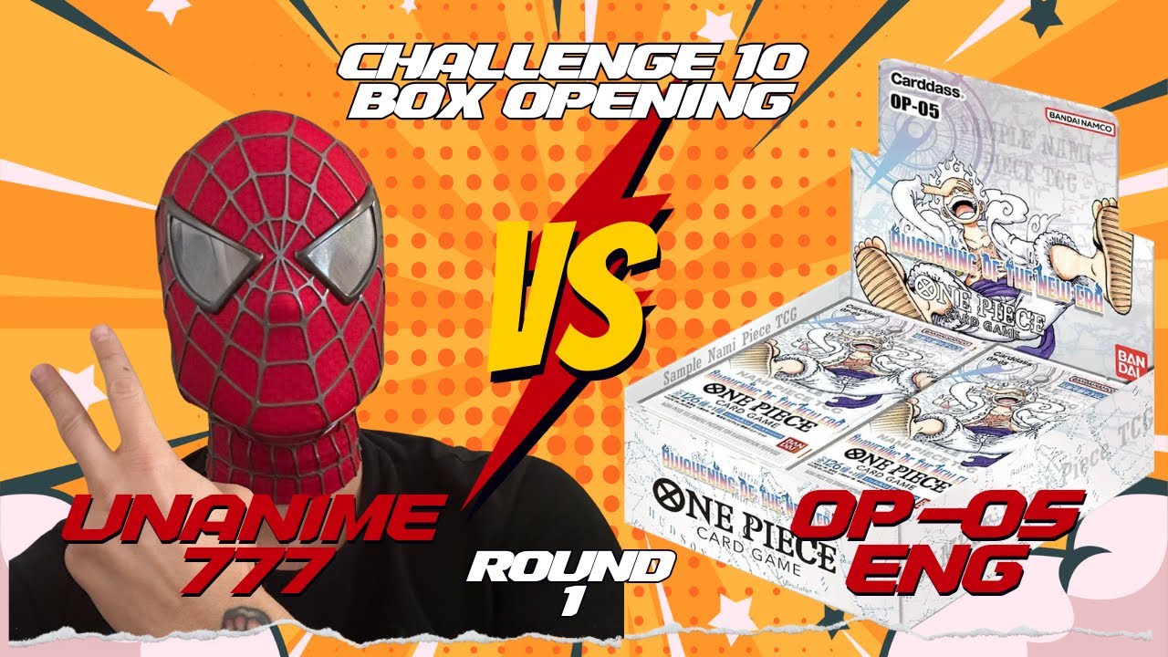 CHALLENGE UNBOXING 10 BOX DI OP05 ENG - PARTE 1