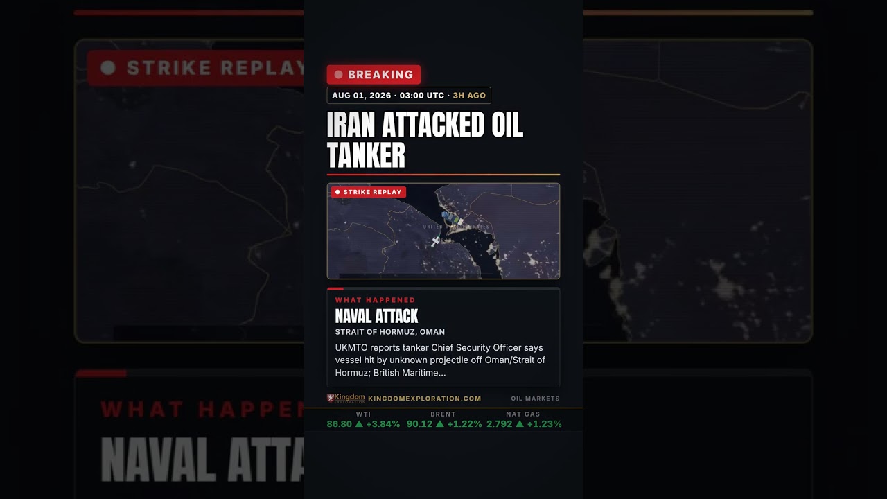 Tanker Struck by Projectile Off Oman Coast, Engine Damaged | Breaking Oil News