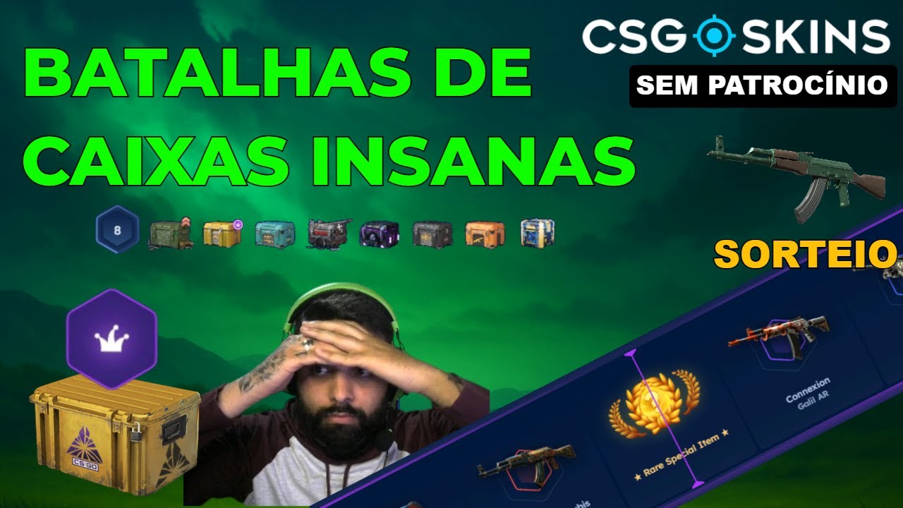 Batalhas de caixas no CSGOSKINS + ABRINDO CAIXAS E MUITO JESTER MODE NA OUSADIA