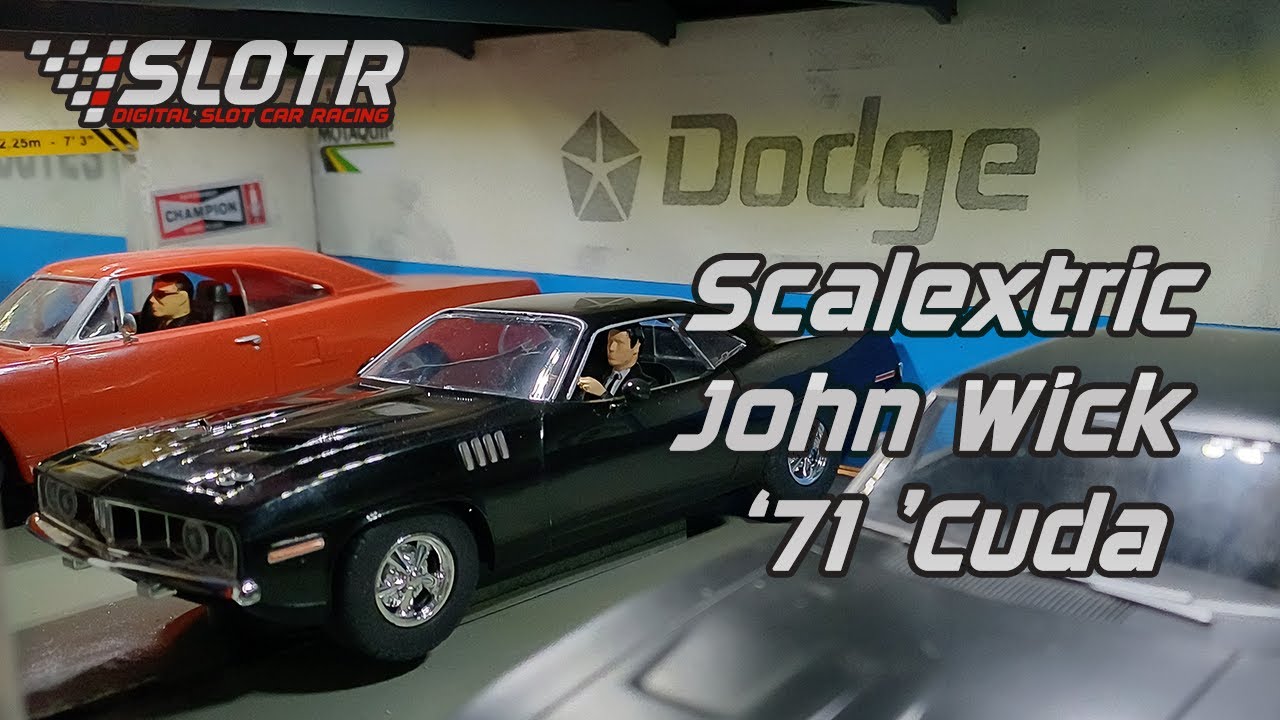 Обзор Scalextric John Wick Plymouth Barracuda