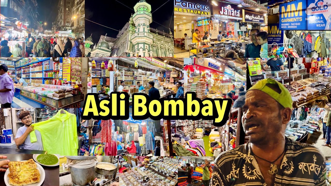 Aaj Jana Hai Asli Bombay | Masjid Bunder | Raincoat Market | Mumbai Khao Galli | Mohammed Ali Road
