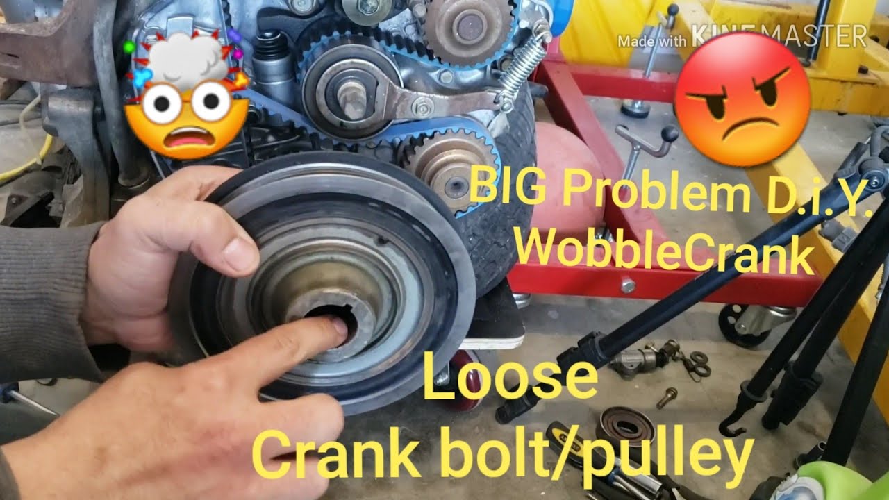 Loose, Wobble Crank Pulley! Honda Prelude 😡🤯
