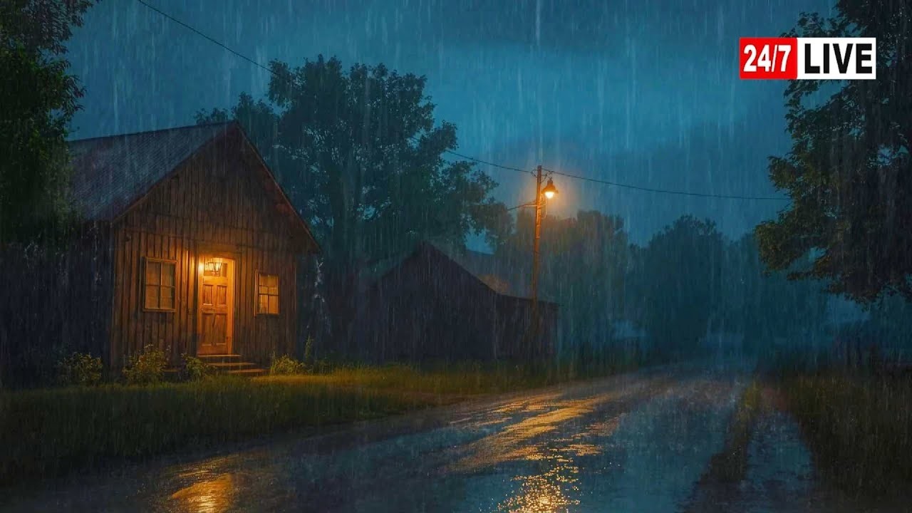 Barulho de Chuva para Dormir ⛈ Som de Chuva Relaxar e Trovão à Noite para Relaxar #78 Sleep Sounds