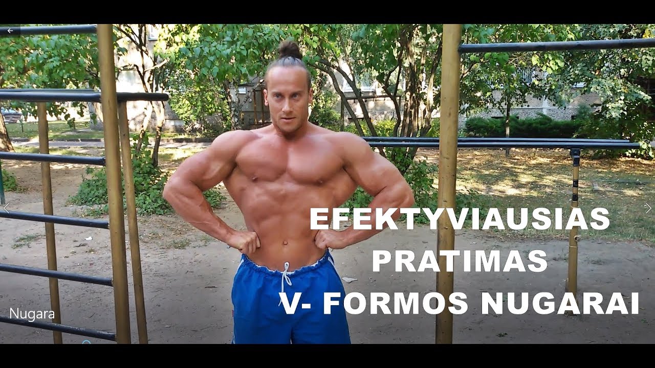 Prisitraukimai - efektyviausias pratimas V formos nugarai