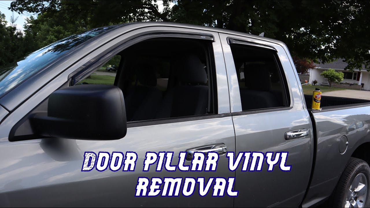 Removing the door pillar vinyl wrap from your Ram truck