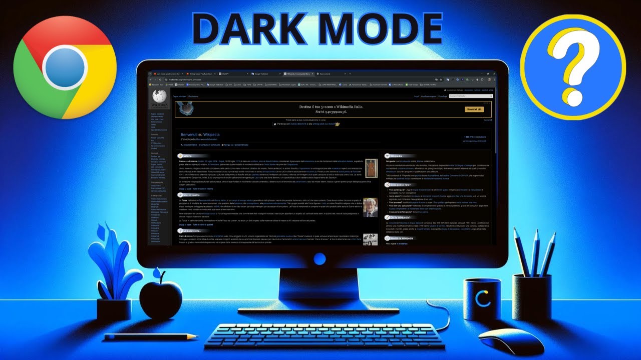 Come ottenere la modalit&agrave; oscura di Google Chrome su tutti i siti [2024]
