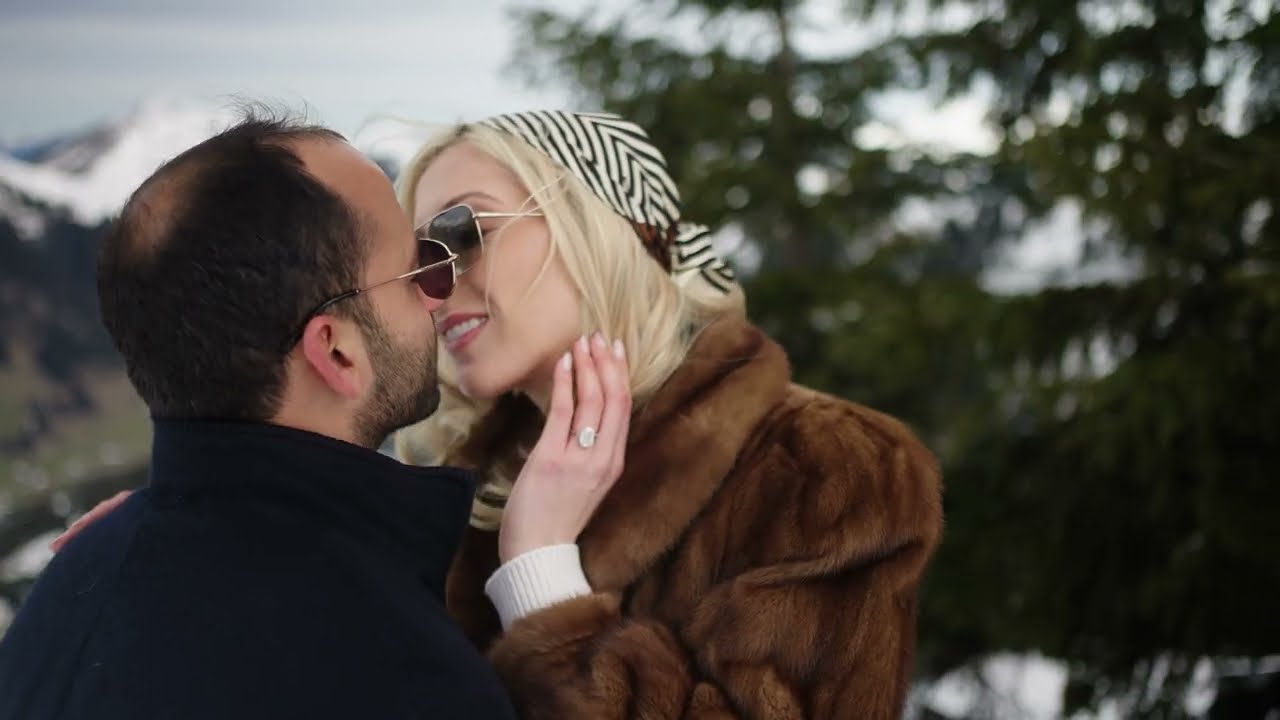 A stunning winter wedding at the Gstaad Palace