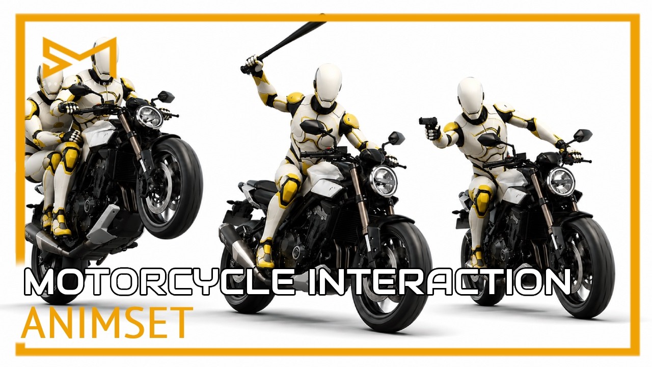 Motorcycle Interaction Animset (Unity)