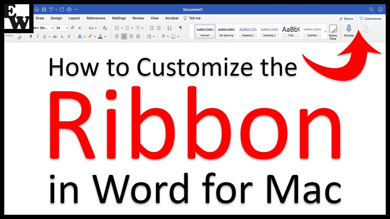 How to Customize the Ribbon in Word for Mac