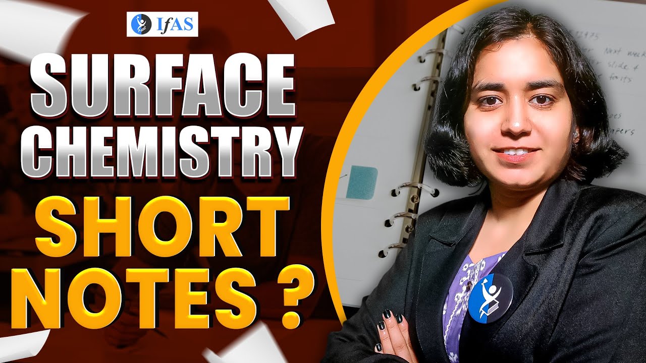 CSIR NET Surface Chemistry Short Notes | Quick Revision & Key Concepts!