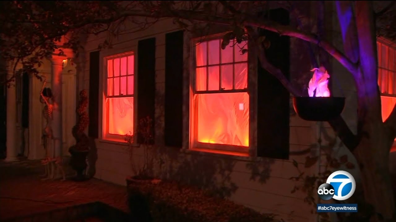 Halloween decor's realism at Riverside home prompts emergency calls to fire department I ABC7