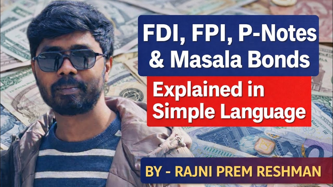 FDI, FPI, P-Notes & Masala Bonds Explained in Simple Language | Indian Economy | UPSC Economy