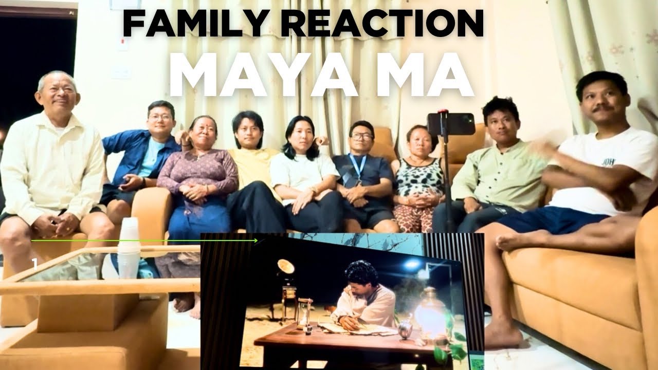 MAYA MA REACTION VIDEO 1st time with family @purnarai1997