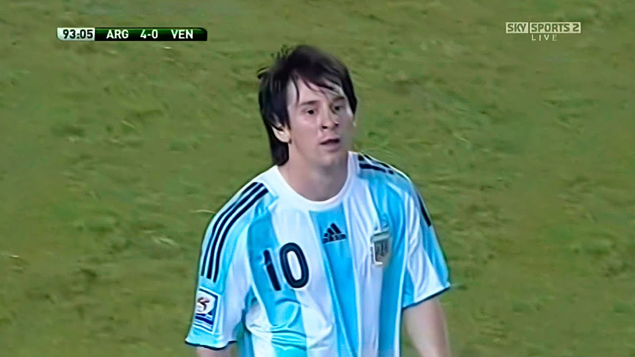 Мастер-класс Месси против Венесуэлы (WCQ) (Домашняя страница) 2008-09 Английский комментарий