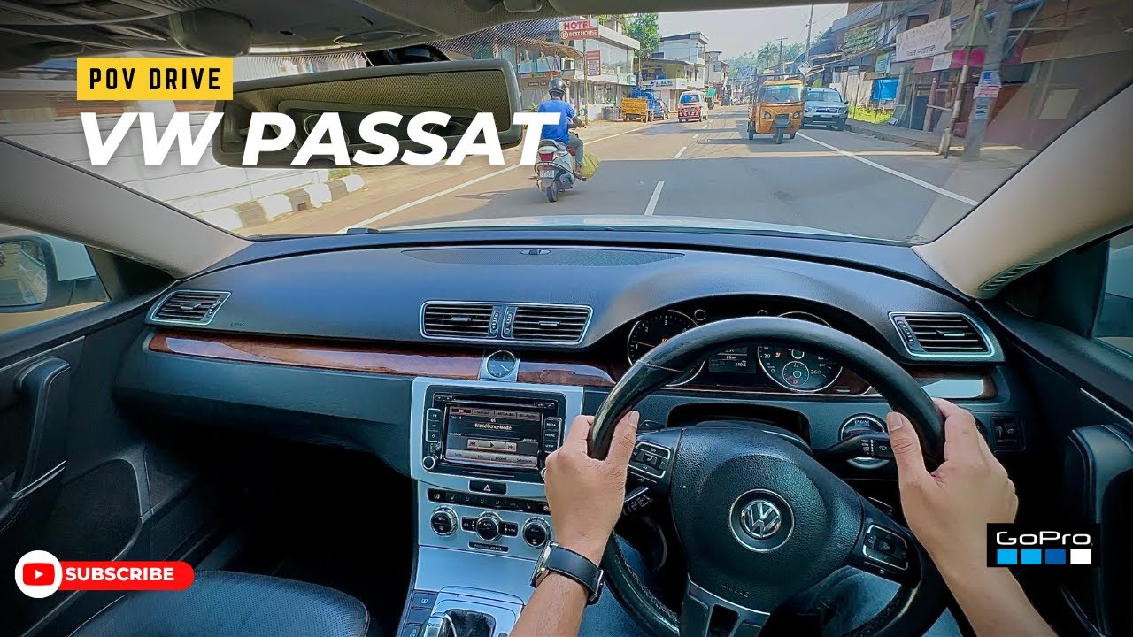 POV Drive | 2012 Volkswagen Passat Blue-motion | Diesel Automatic | Luxury sedan | Narrow Road drive