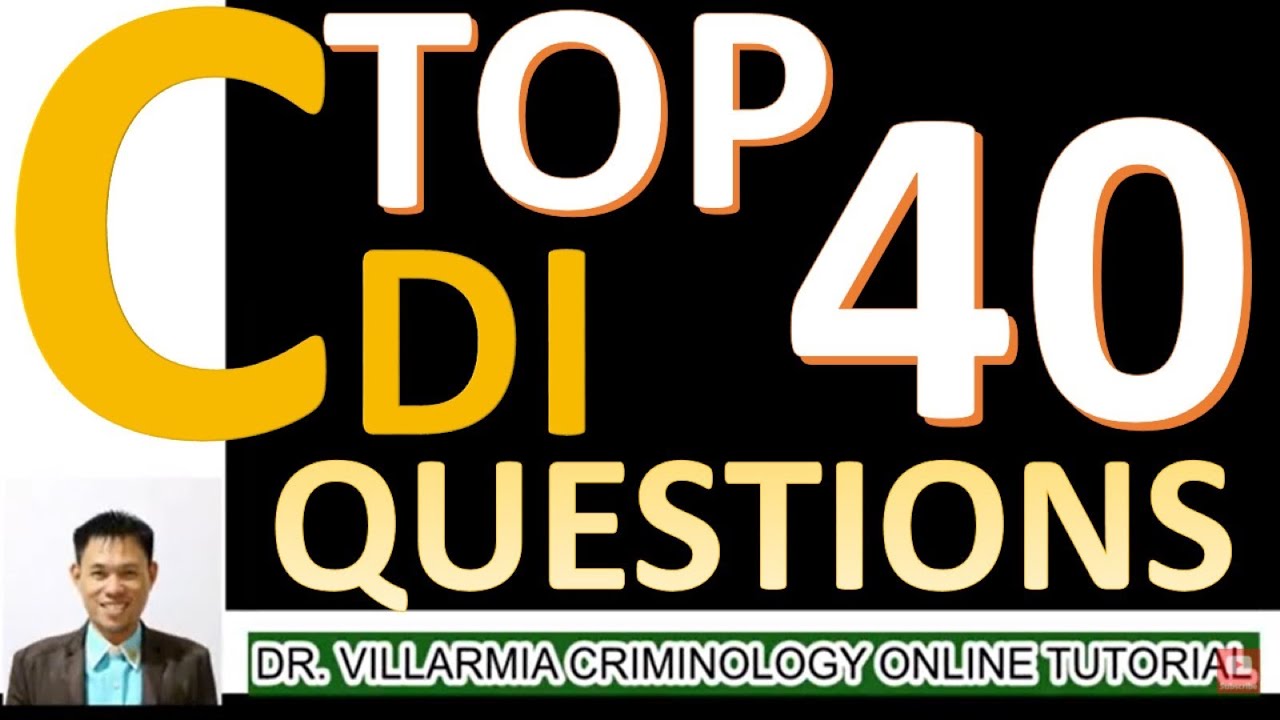 BOARD REVIEW QUESTIONS in Crime Detection and Investigation I CRIMINOLOGY REVIEWER