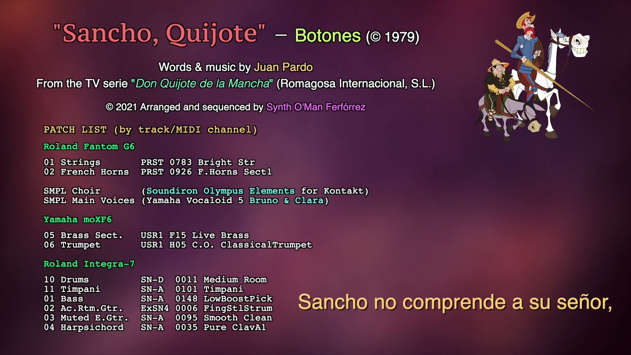 Sancho, Quijote - Botones [