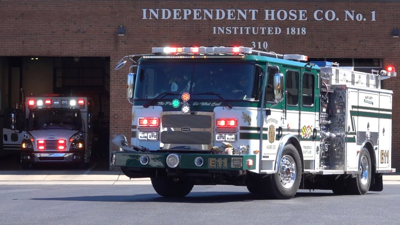 Independent Hose Company Brand New Engine 11 & Ambulance 18 Responding 3/30/23