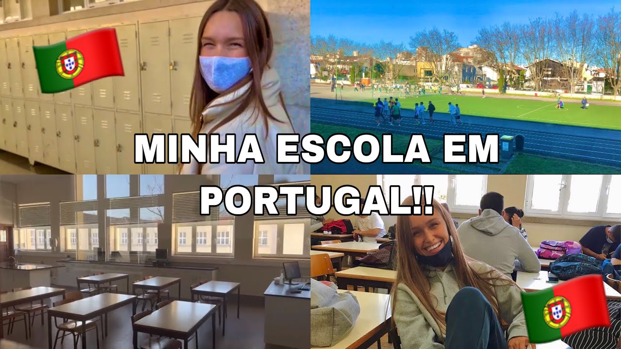 VLOG: MINHA ESCOLA EM PORTUGAL!!