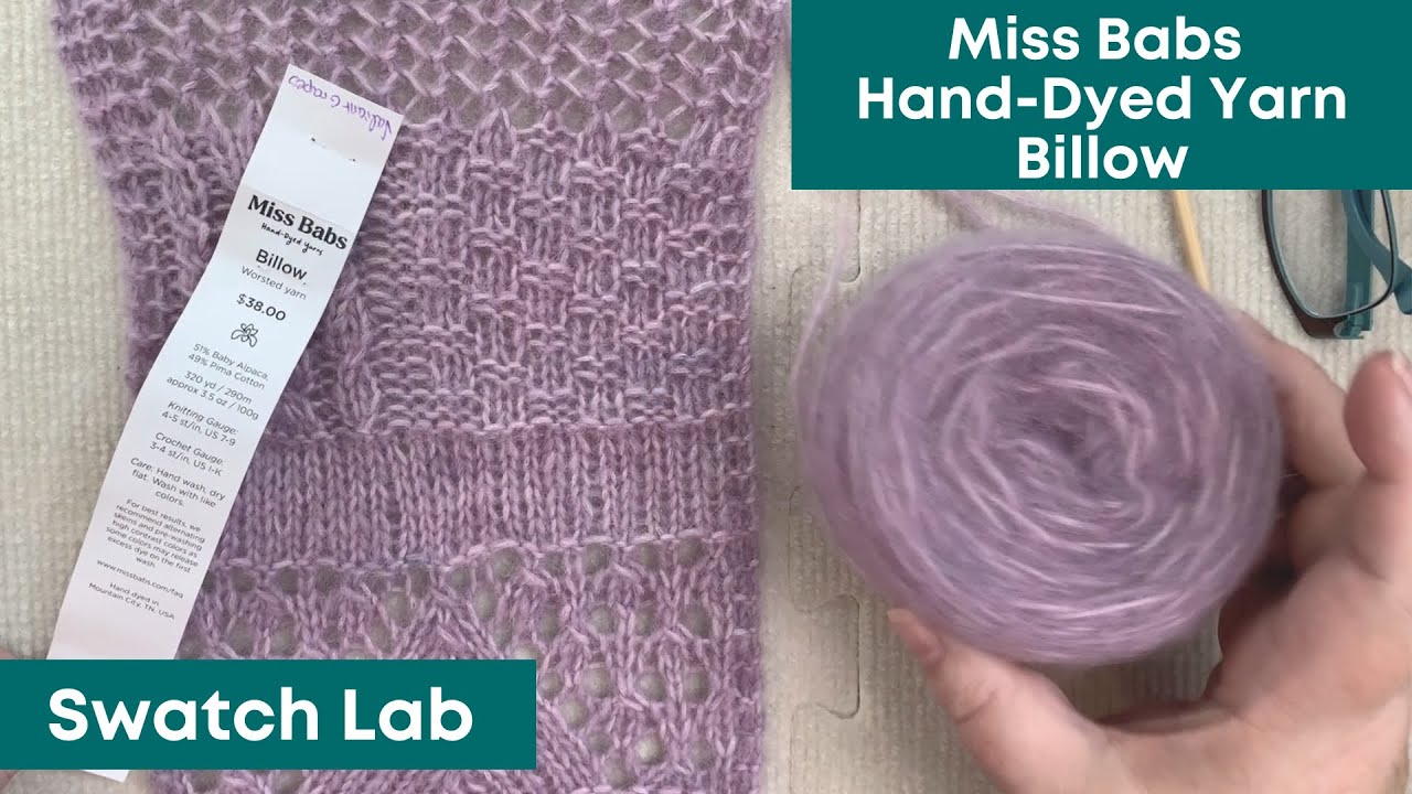 Обзор новой пряжи из смеси альпаки и хлопка Billow от Miss Babs Yarn