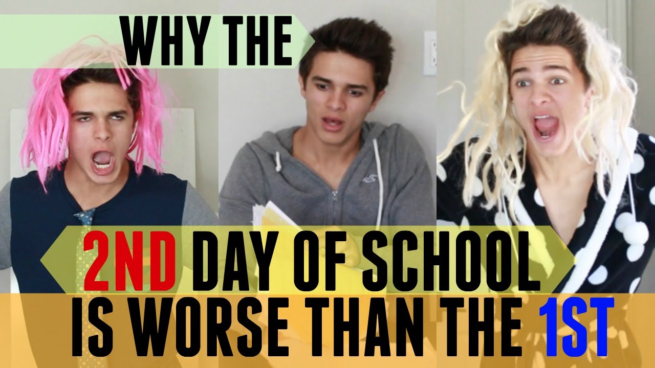 Why the 2nd Day of School is Worse than the 1st | Brent Rivera