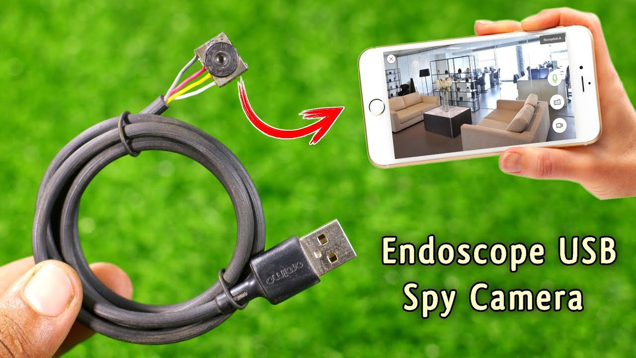 How To Make A Endoscope Camera Used USB & OTG / how to make easy camera