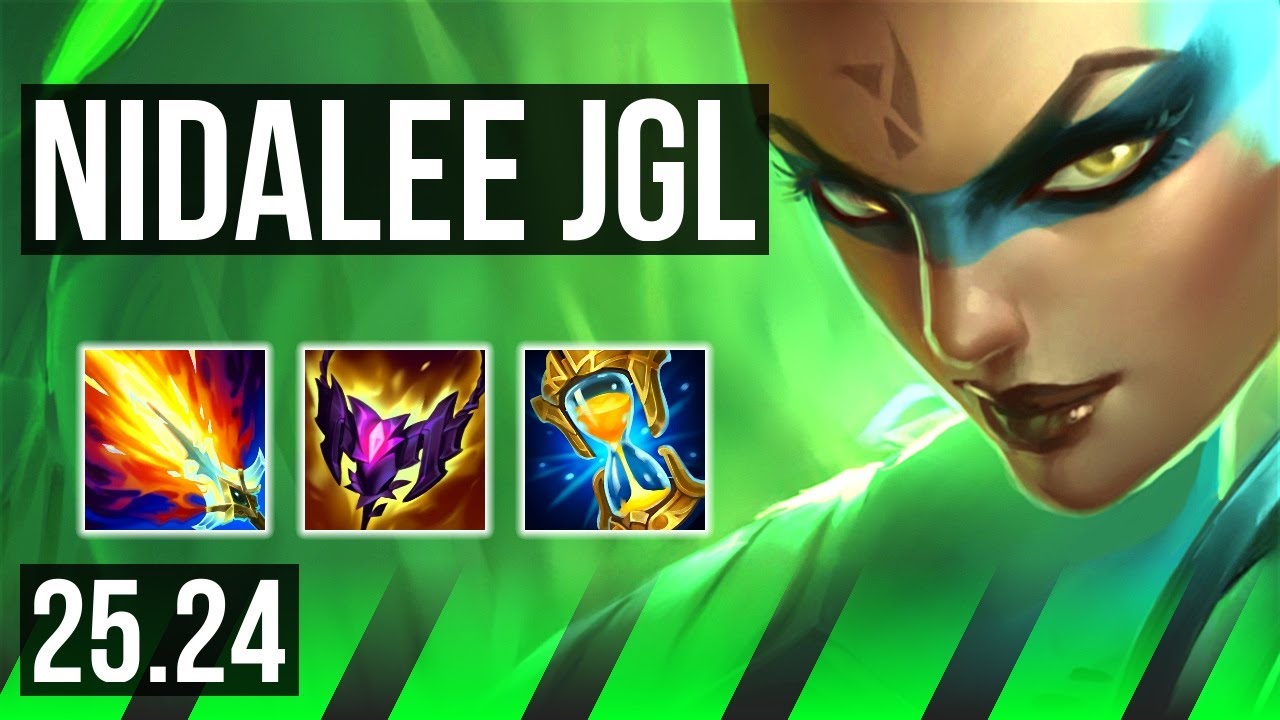 NIDALEE vs AMUMU (JGL) | Good KDA: 28/1/8, 39K damage | KR Grandmaster | 25.24