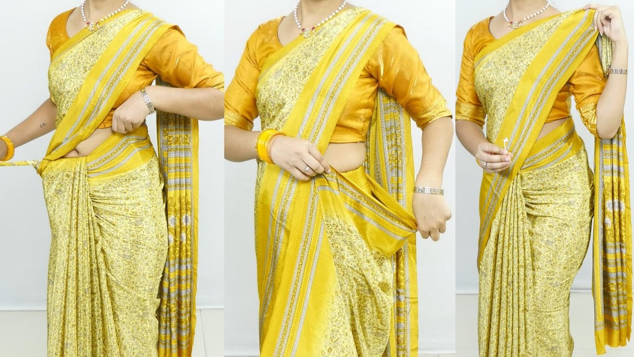 New Easy pleating tips & tricks for perfect silk Saree |How to make Crepe saree Pleats for beginners