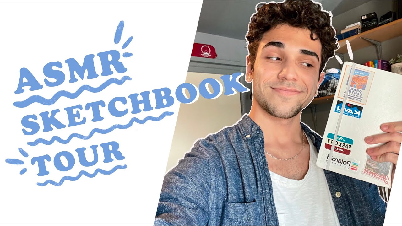 ASMR Sketchbook Tour 100 Subscribers!