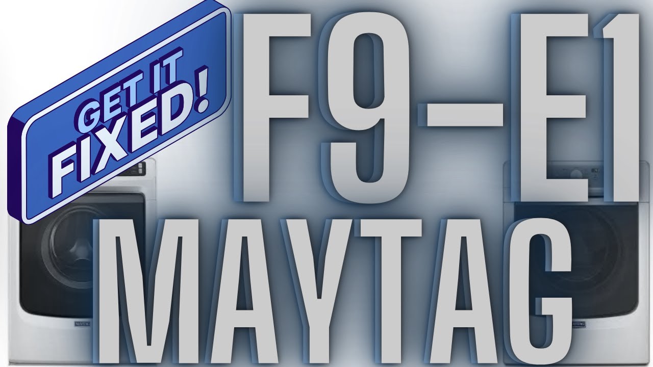 Struggling with F9E1? Fix Your Maytag Washer’s Drain Pump Now!