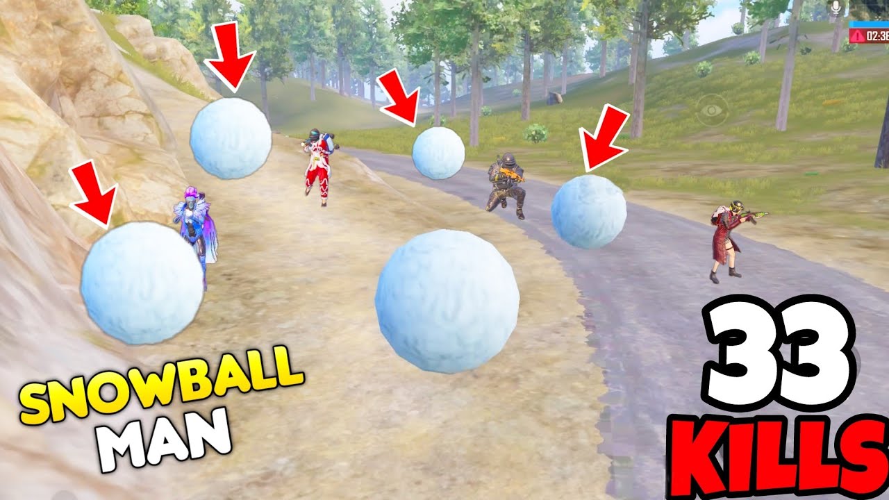 People Became Snow-Ball-Man to Trick Me in BGMI • (33 KILLS) • BGMI Gameplay